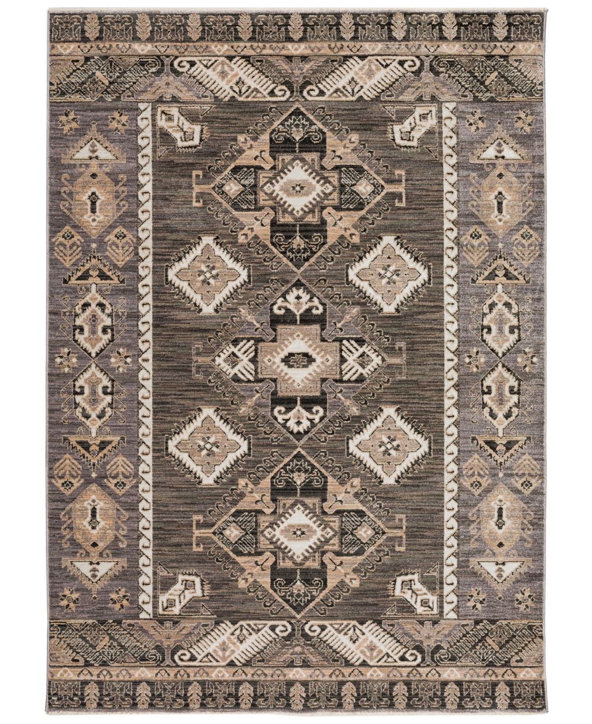 D Style Sergey Sgy10 3' X 5' Area Rug In Gray