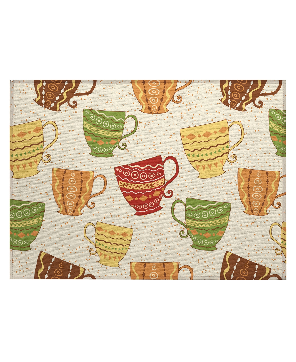D Style Kendall Kitchen Ke15 1'8" X 2'6" Area Rug In Ivory