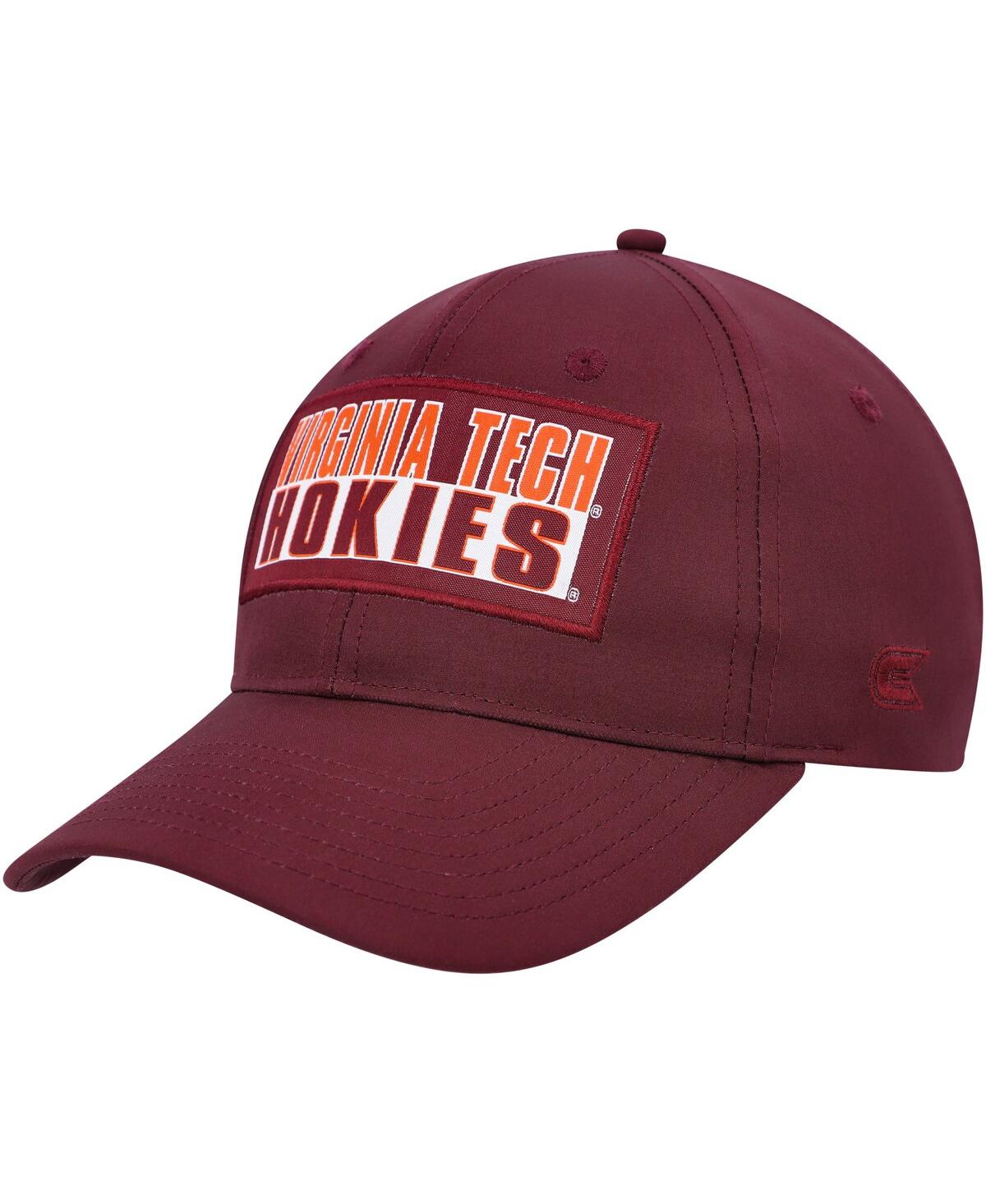 Men's Colosseum Maroon Virginia Tech Hokies Positraction Snapback Hat - Maroon