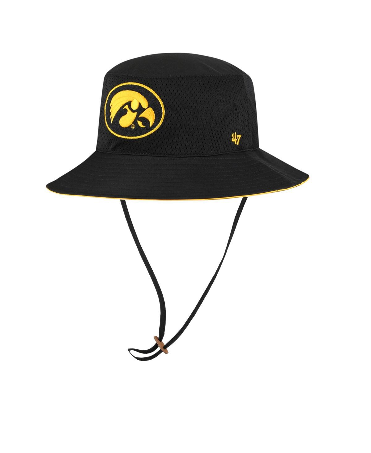 47 Brand Men's ' Black Iowa Hawkeyes Panama Pail Bucket Hat