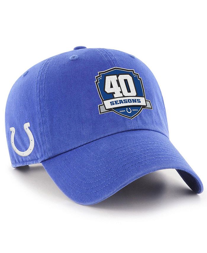 '47 Brand Men's Royal Indianapolis Colts 40th Anniversary Front Patch ...