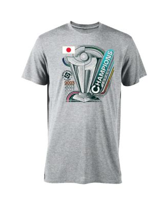 Men's Gray Japan Baseball 2023 World Baseball Classic Champions Tri-Blend T-shirt