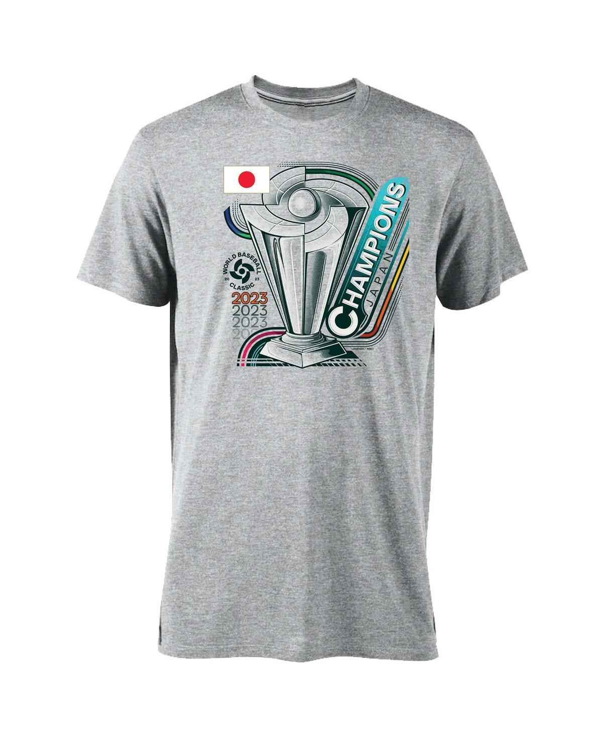 Shop Legends Men's  Gray Japan Baseball 2023 World Baseball Classic Champions Tri-blend T-shirt