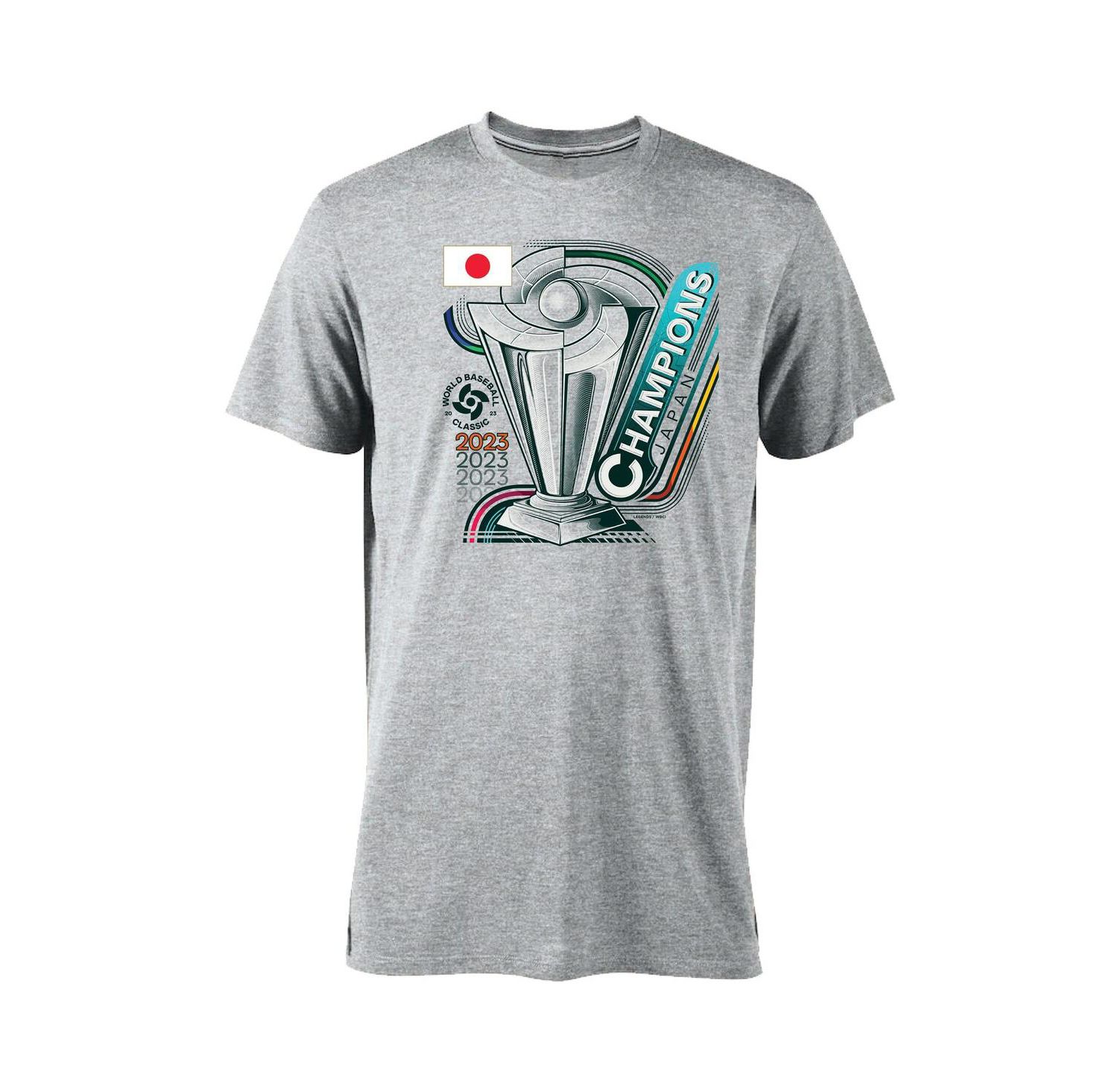 Men's Gray Japan Baseball 2023 World Baseball Classic Champions Tri-Blend T-shirt