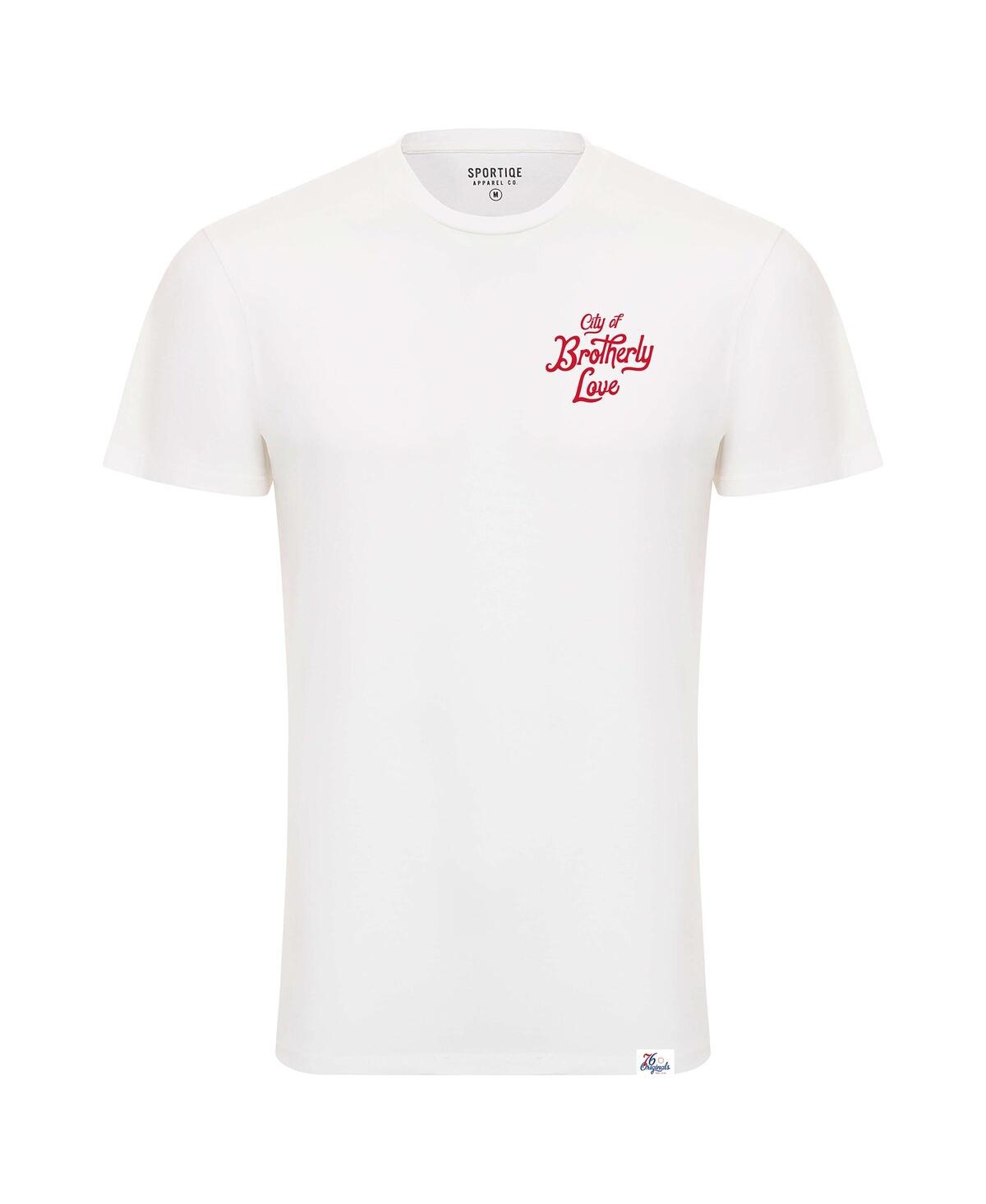 Men's and Women's SportiqePhiladelphia 76ers 2022/23 City Edition '76 Originals' Bingham Elevated Tri-Blend T-shirt - White