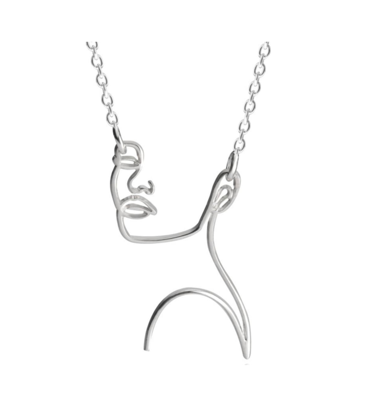 Strong Woman Necklace - Silver