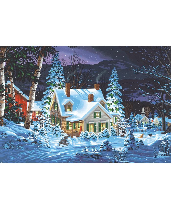 Paint Works Paint By Number Kit Winter's Hush Macy's