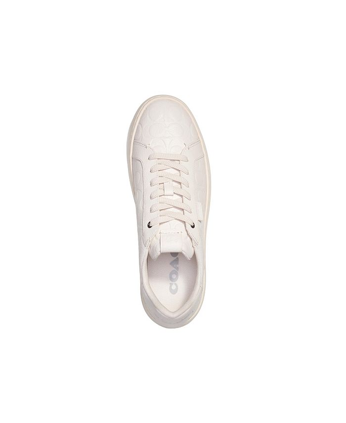 COACH Mens Non Tech Athletic Lowline Low Top Sneaker In Signature Canvas Color Chalk Cobalt Size 13