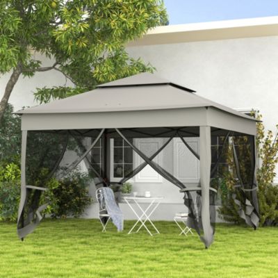 11' x 11' Pop- Up Gazebo Canopy with Carrying Bag,