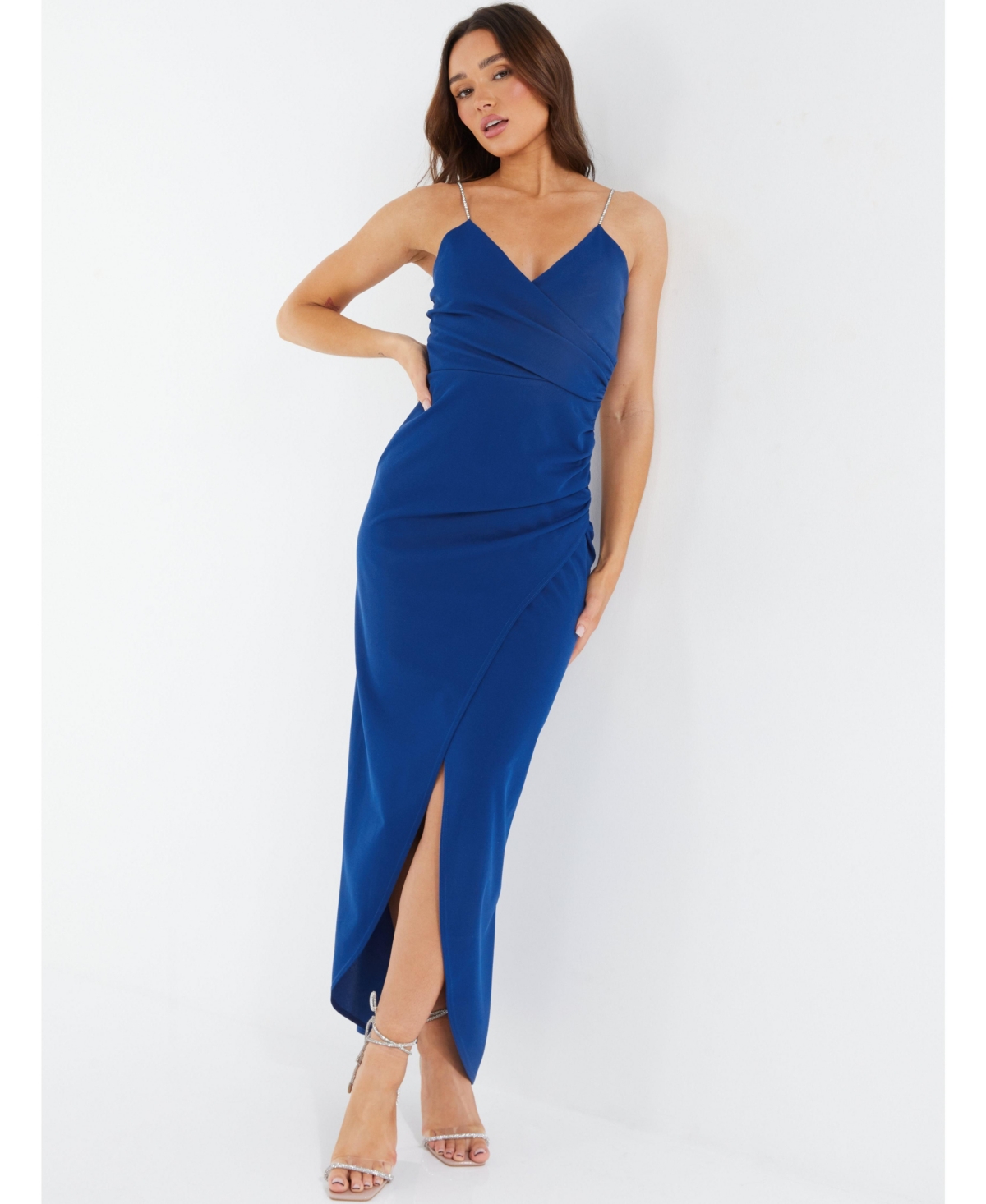 smart evening dress Slim Crème Evening Dress| Evening Dresses XXL / CREME / Satin