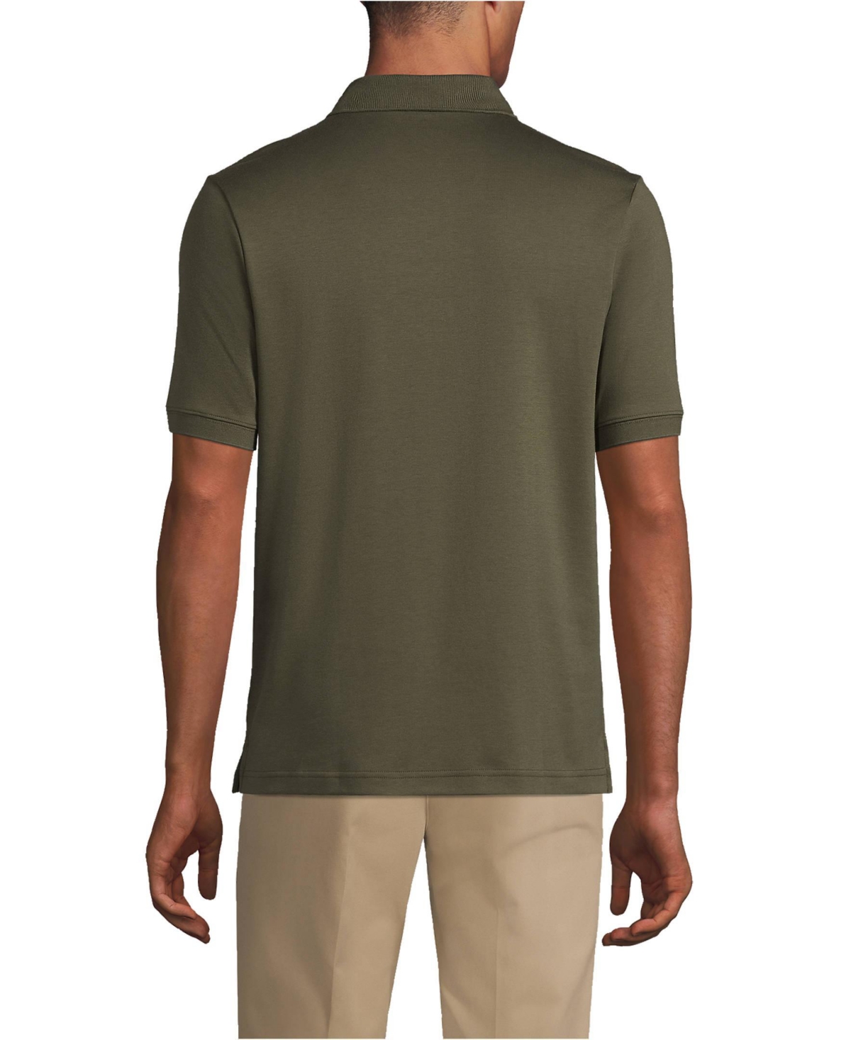 Lands' End Big & Tall Short Sleeve Cotton Supima Polo Shirt