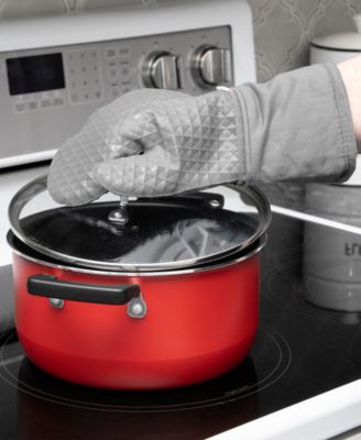 Flexible Waffle Silicone Oven Mitt, Set of 2