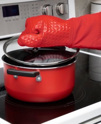 Flexible Waffle Silicone Oven Mitt, Set of 2