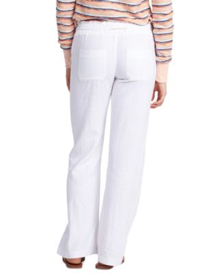 Juniors' Oceanside Wide-Leg Drawstring Pants 