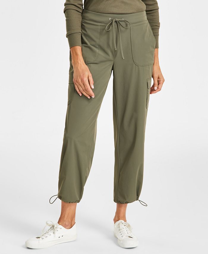 Style & Co Petite Tie-Hem Utility Capri Pants, Created for Macy's - Macy's