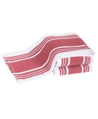Stripe Dual Sided Woven Kitchen Towel, Set of 3