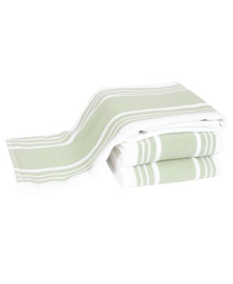Stripe Dual Sided Woven Kitchen Towel, Set of 3
