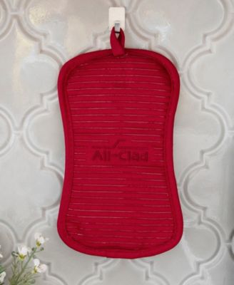 Ribbed Silicone Cotton Twill Pot Holder, Set of 2