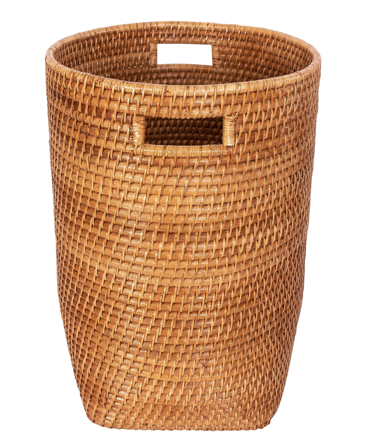 ARTIFACTS TRADING COMPANY SABOGA HOME ROUND BASKET WITH CUTOUT HANDLES