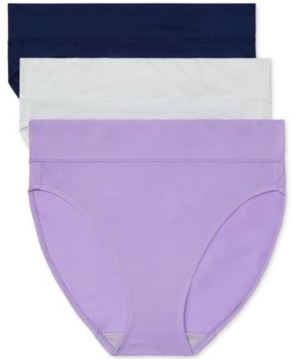 Warner's - Women's 3-Pk. No Pinching No Problems Mesh Microfiber High-Leg Underwear