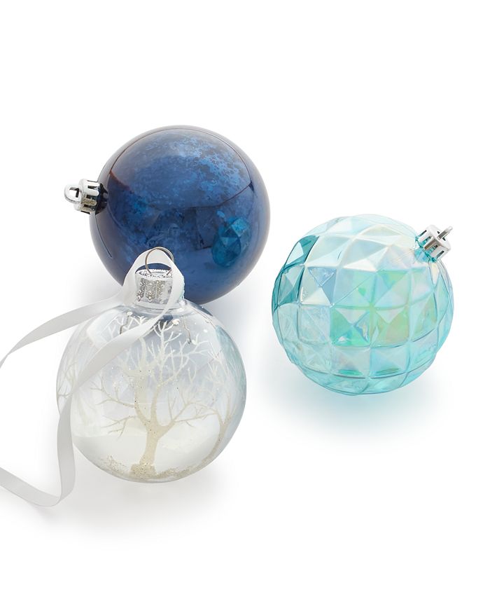 Holiday Lane Northern Lights Shatterproof Tree Ornaments, Set of 6 ...