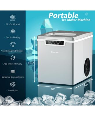 Ice Maker Machine Countertop 26Lbs/24H Portable