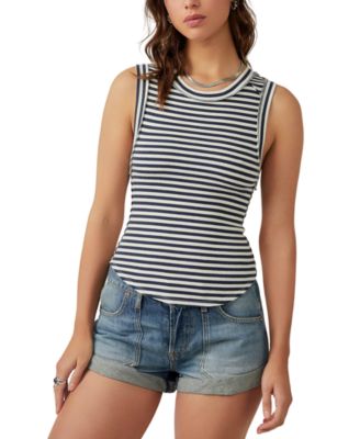 Free People - Women's Kate Tee Ribbed Tank Top