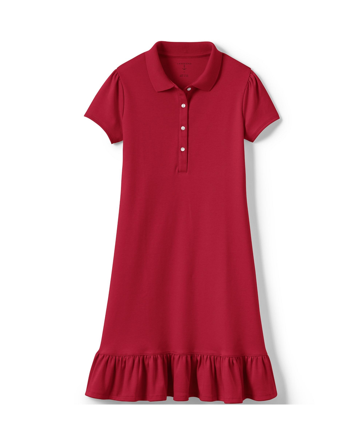 Lands end ruffle t sales shirt dress