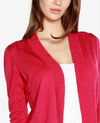 Women's 3/4 Sleeve Open Front Cardigan Sweater