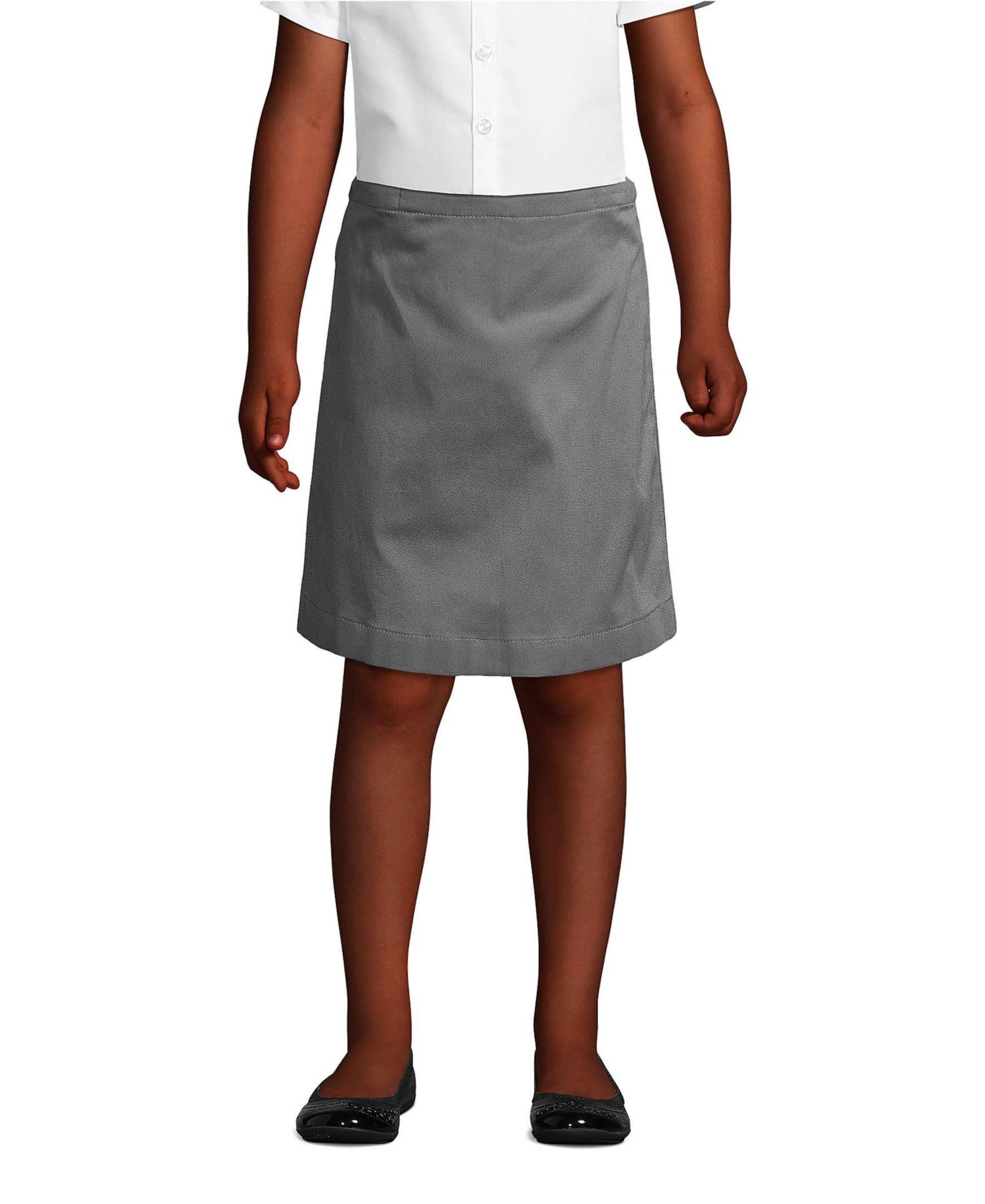 School Uniform Girls Plus Blend Chino Skort Top of Knee