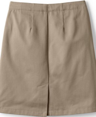 Girls School Uniform Blend Chino Skort Top of Knee