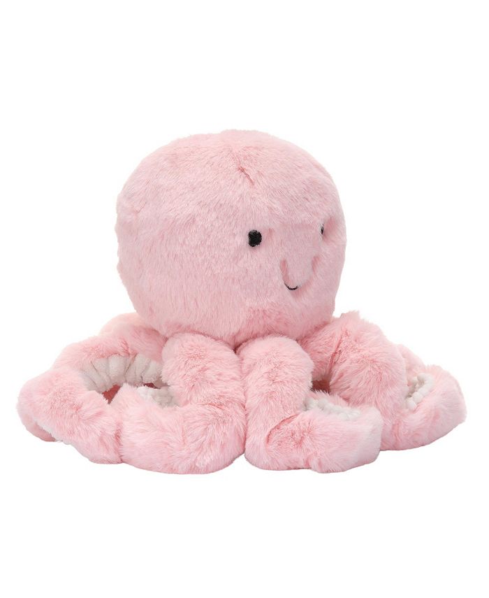 Lambs & Ivy Sea Dreams Pink Plush Octopus Stuffed Animal Toy Bubbles