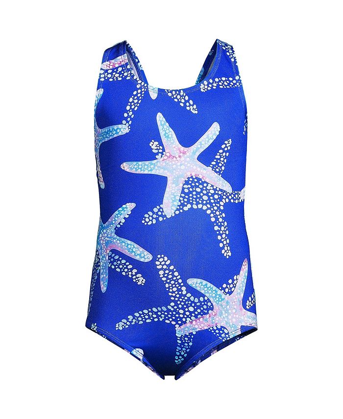 Lands' End Child Girls One Piece Swimsuit - Macy's