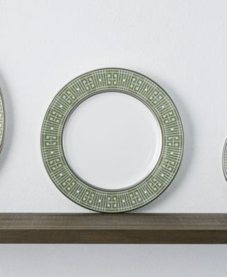 Infinity Green Platinum 4 Piece Salad Plate Set, Service for 4