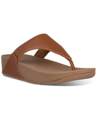 Lulu Leather Toe-Thongs Casual Sandals