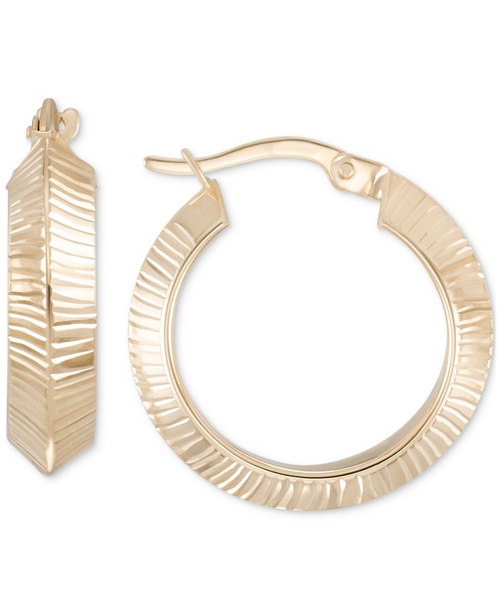 Macys small gold hoop earrings Clearance