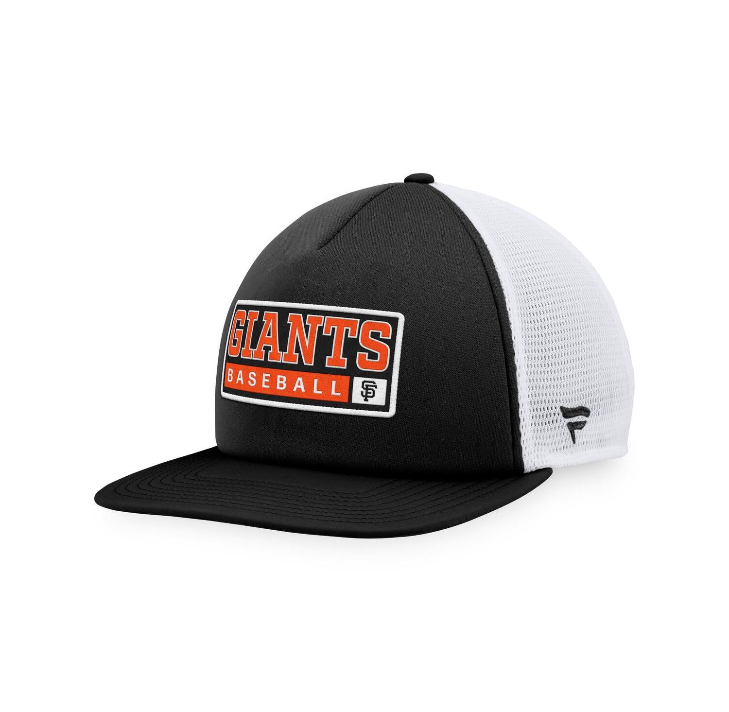 Men's Black, White San Francisco Giants Foam Trucker Snapback Hat