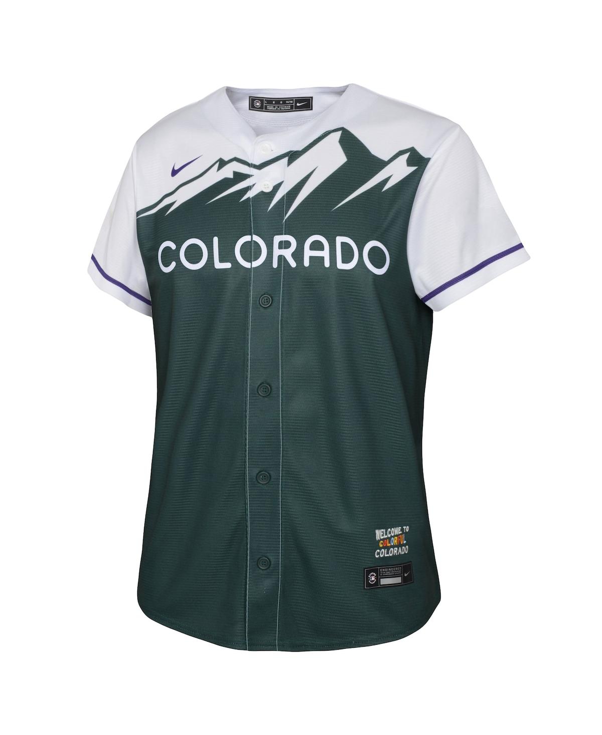 Big Boys and Girls Nike Kris BryantColorado Rockies City Connect Replica Player Jersey - Green
