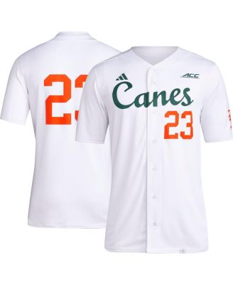 adidas Men's #23 White Miami Hurricanes Team Baseball Jersey Macy's