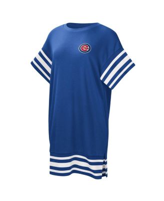 Women's Royal Chicago Cubs Cascade T-shirt Dress