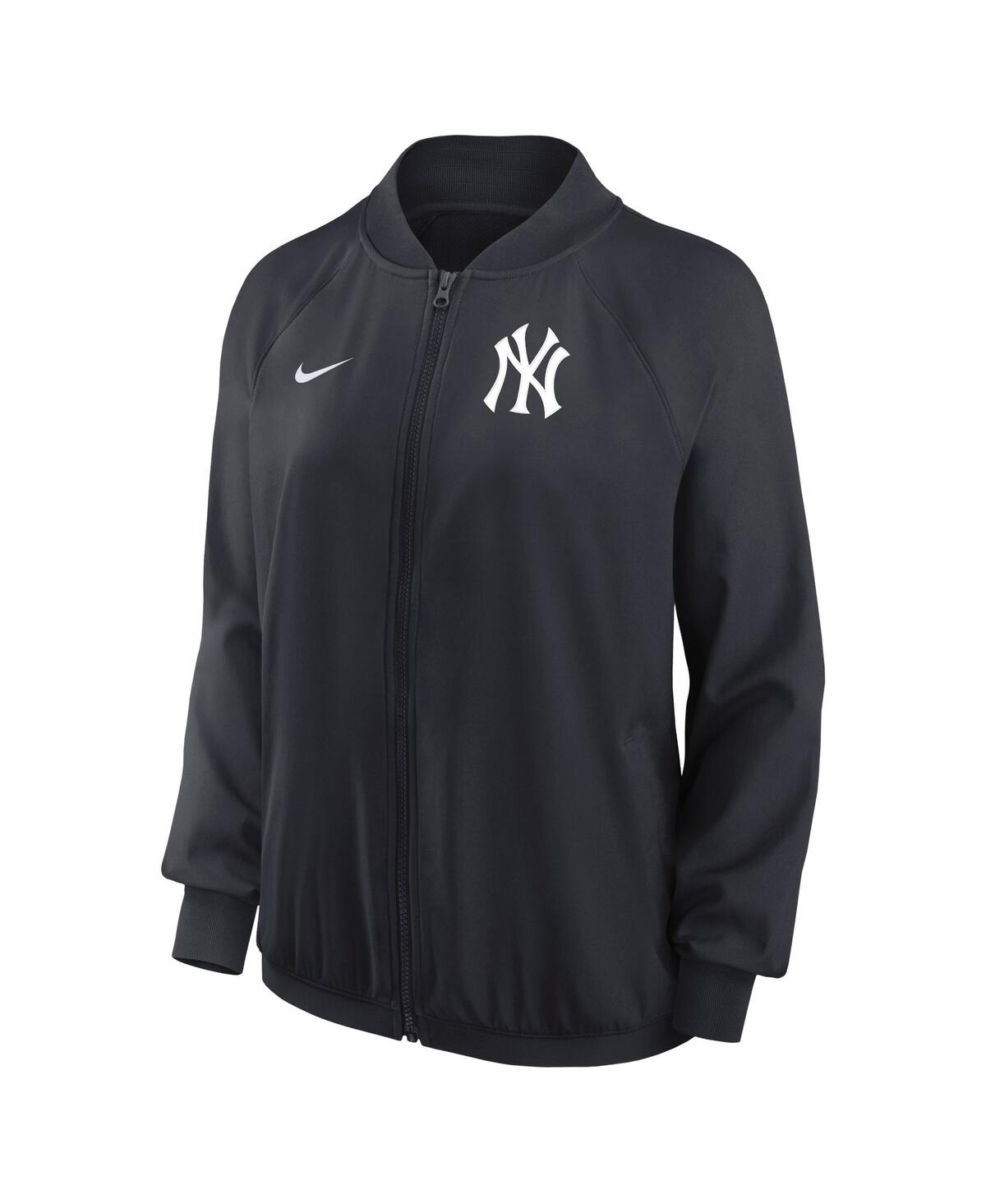 Shop Nike Women's  Navy New York Yankees Authentic Collection Team Raglan Performance Full-zip Jacket