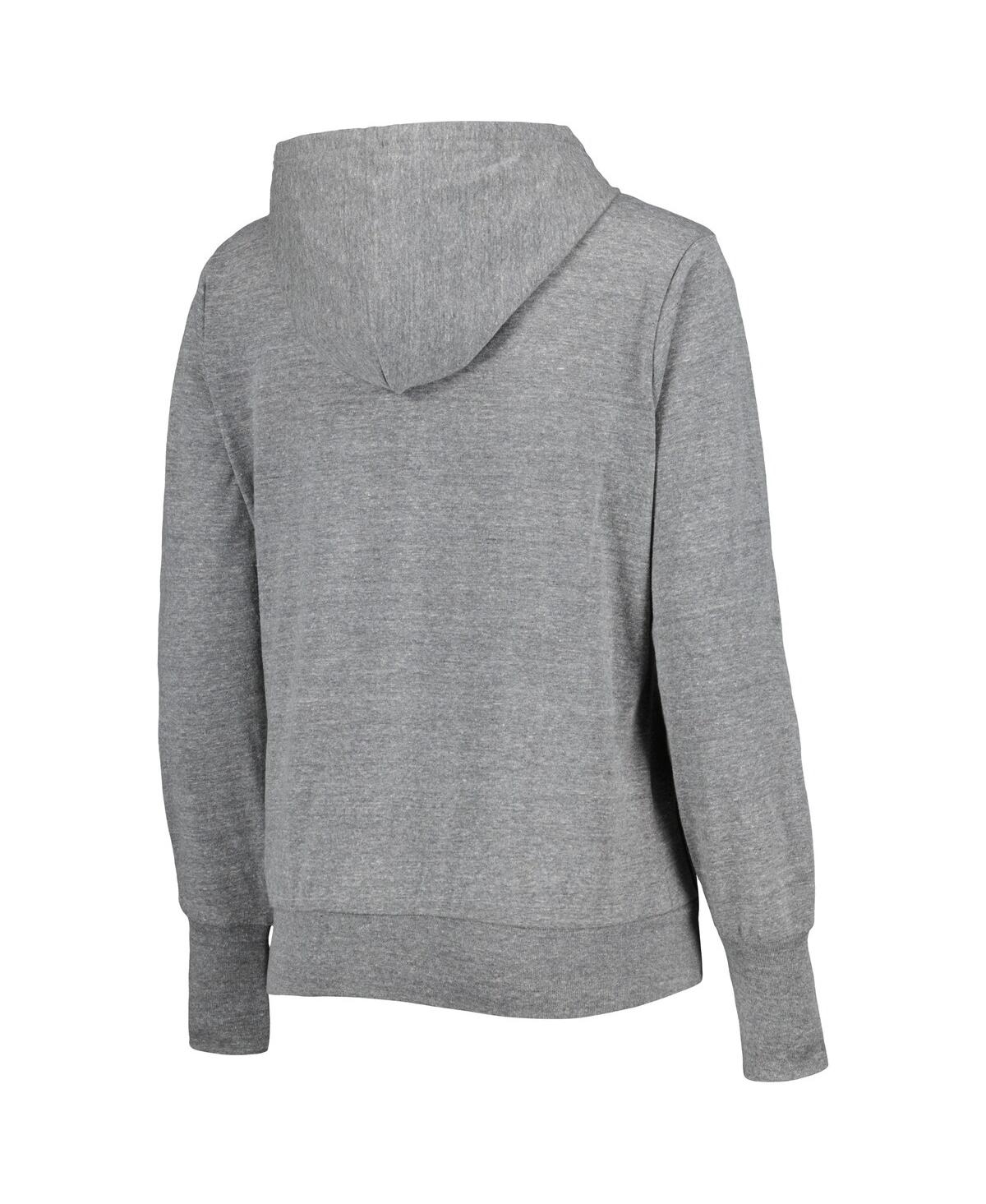 Women's TouchOakland Athletics Training Camp Tri-Blend Full-Zip Hoodie - Gray