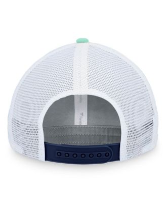 Men's Deep Sea Blue, White Seattle Kraken Iconic Gradient Trucker Snapback Hat