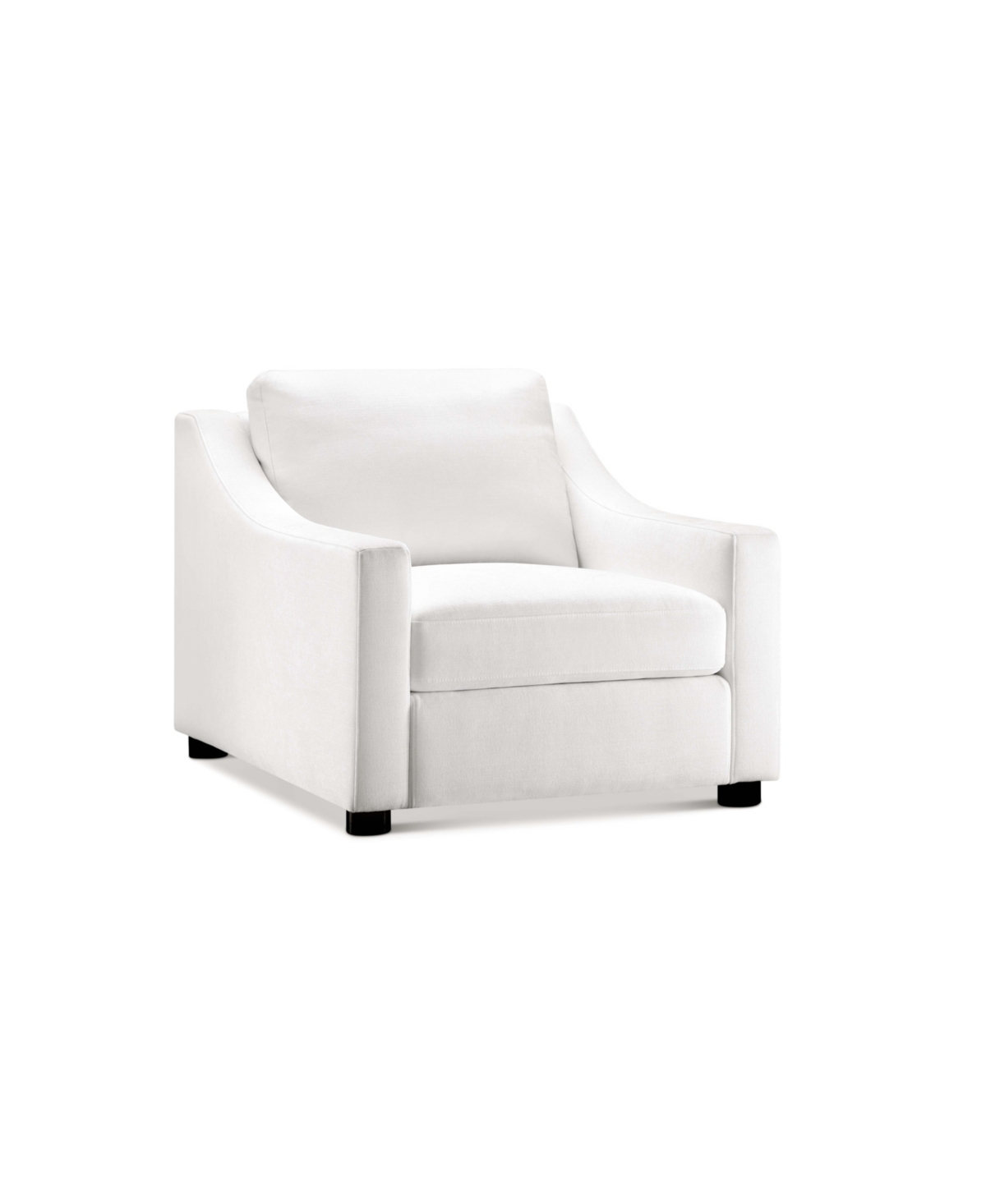 Abbyson Living Garcelle 35" Stain-resistant Fabric Chair In White