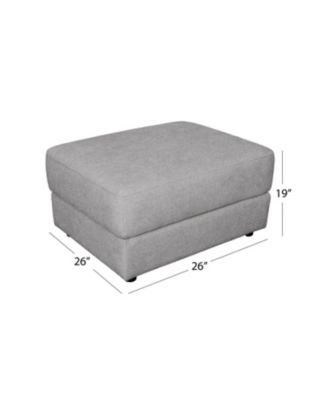 Elizabeth 2 Piece Stain-Resistant Fabric Oversized Armchair and Ottoman Set