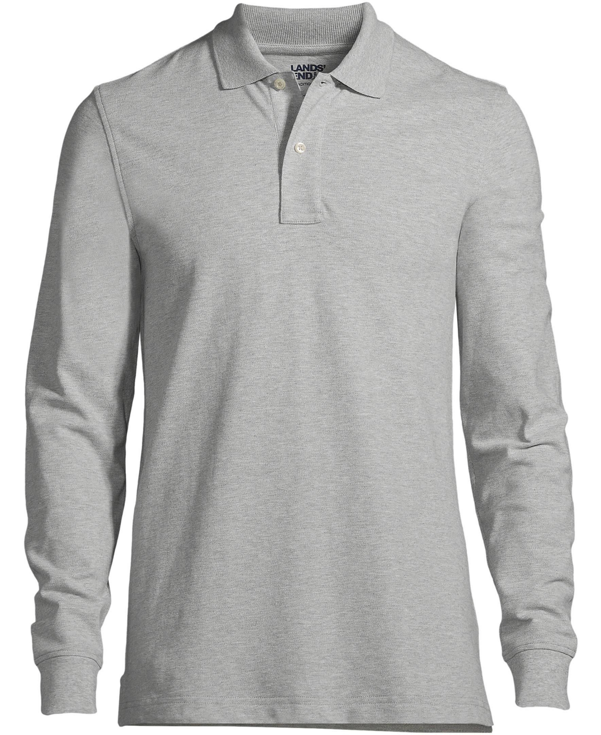 Lands' End Big & Tall Comfort First Long Sleeve Mesh Polo Shirt