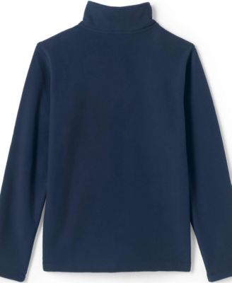 Girls School Uniform Lightweight Fleece Quarter Zip Pullover