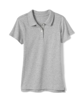 Girls Short Sleeve Feminine Fit Interlock Polo Shirt