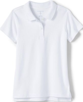 Girls Short Sleeve Feminine Fit Interlock Polo Shirt