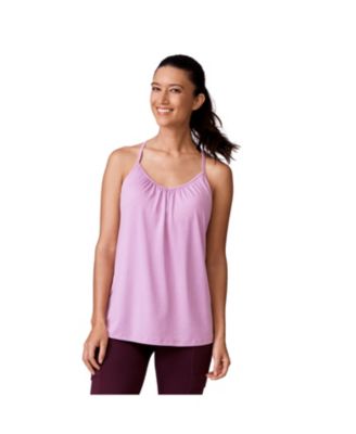 Women's Microtech Chill B Cool V-Neck Cami Top with Built-In Bra